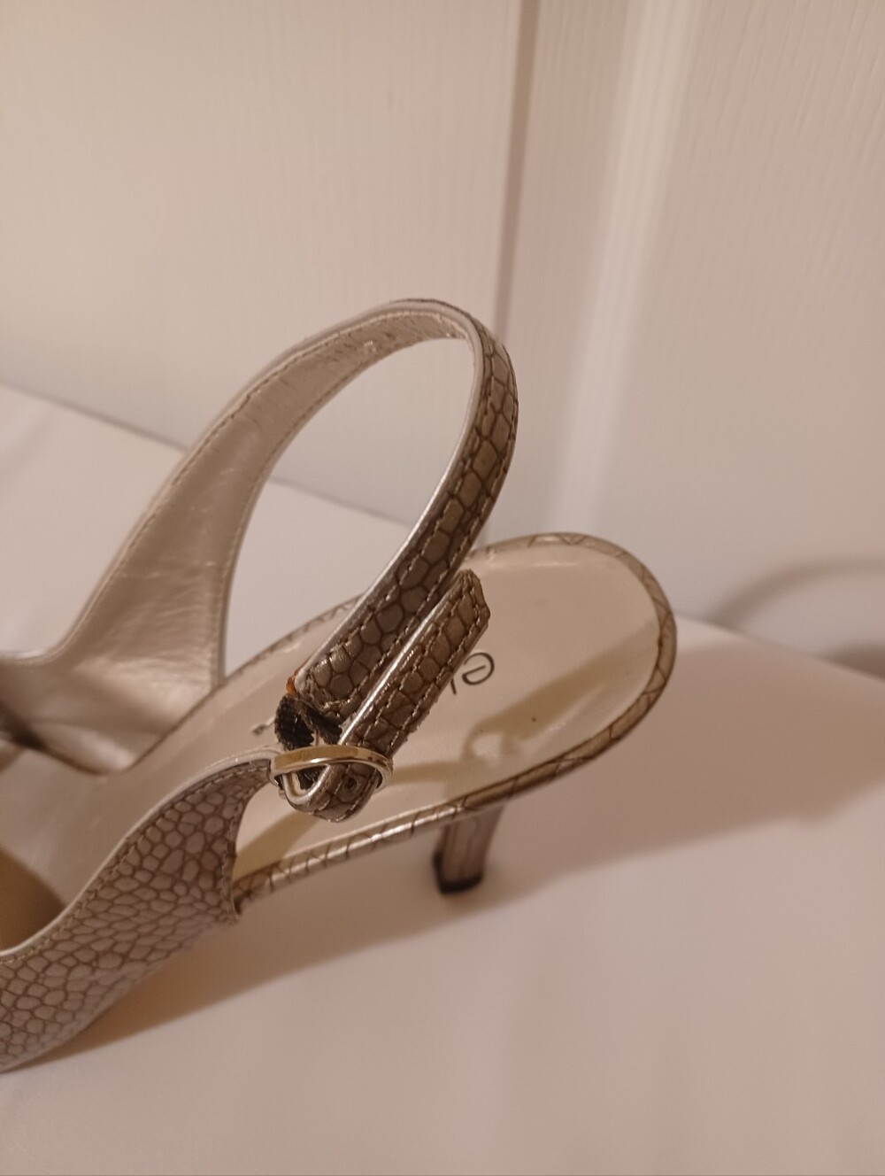Elements by Nina Taupe Croc-Embossed Slingback Pump - Picture 15 of 16